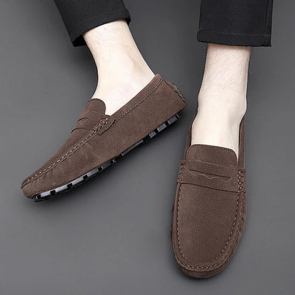 Suede Boat Loafers