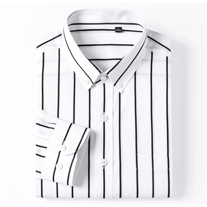 Elegant Striped Cotton Shirt