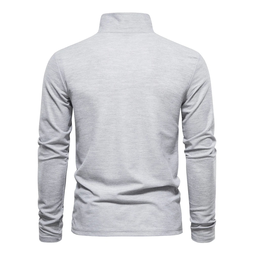 Casual Long Sleeved Polo Shirt