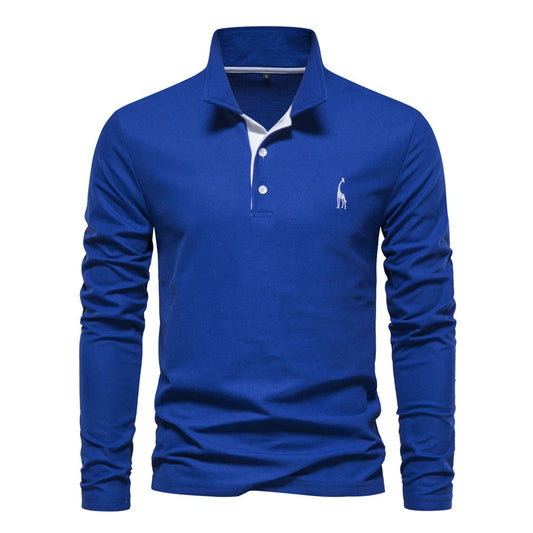 Casual Long Sleeved Polo Shirt