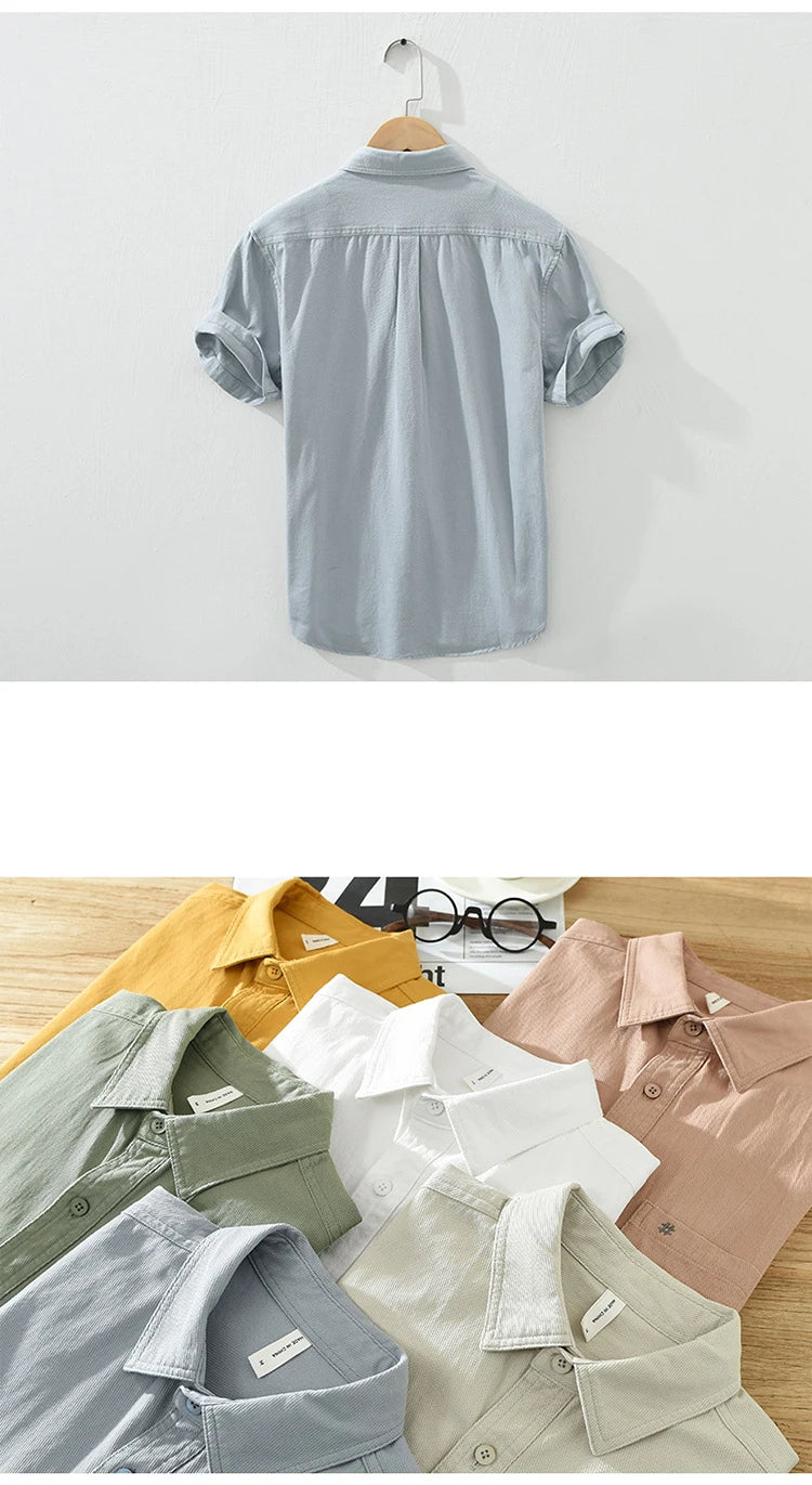 Short Sleeved Cotton Shirt
