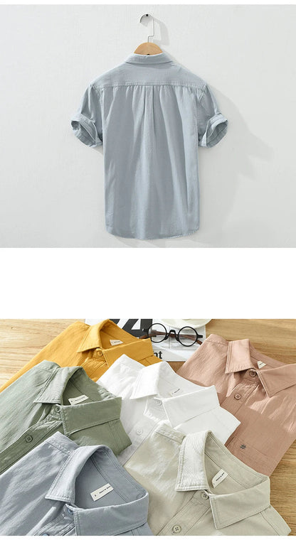 Short Sleeved Cotton Shirt