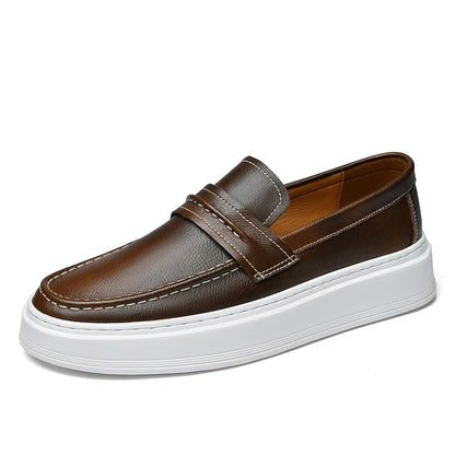 Slip-On Leather Boat Shoes
