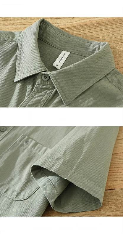 Short Sleeved Cotton Shirt