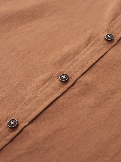 Casual Short Sleeved Cotton Shirt