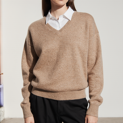 Merino Wool V-Neck Pullover