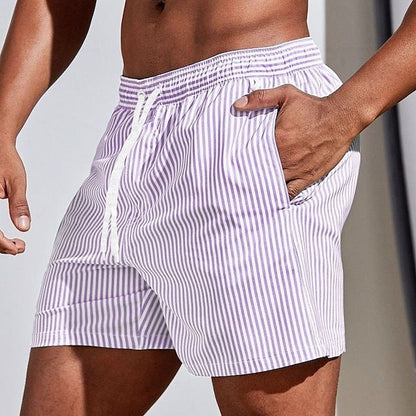 Casual Striped Boardshorts