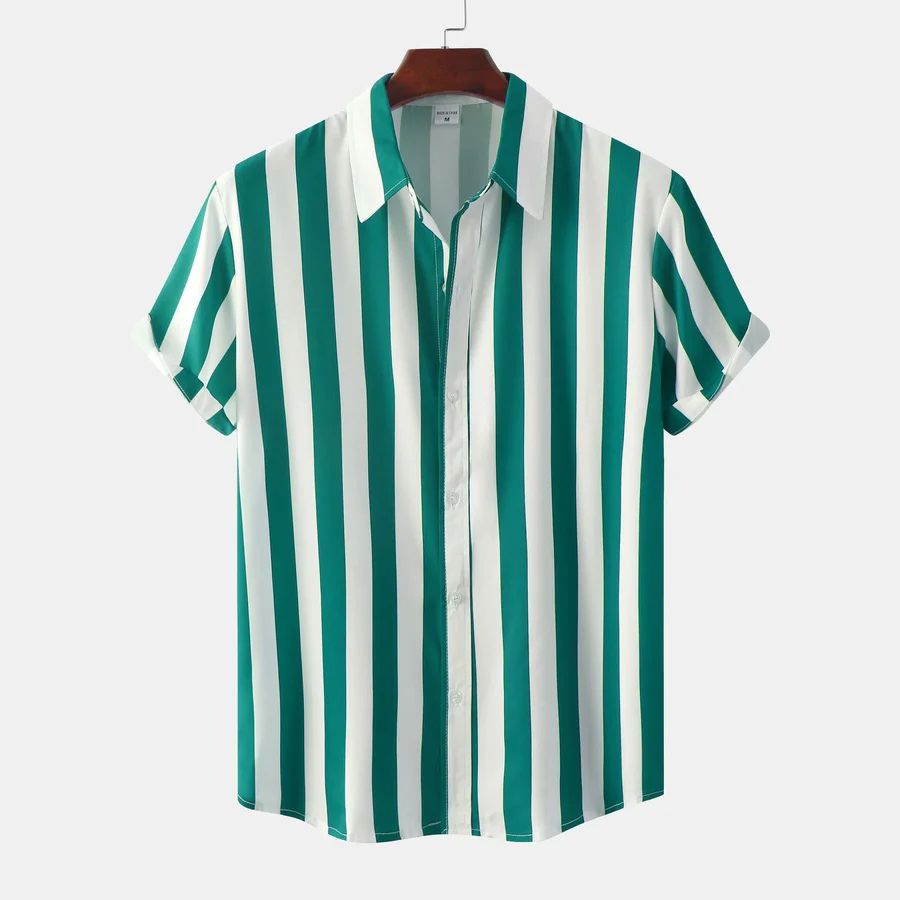 Breathable Striped Summer Shirt