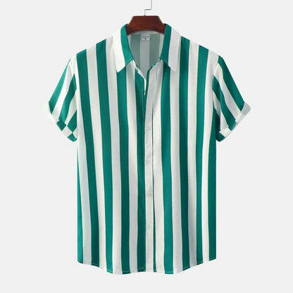 Breathable Striped Summer Shirt