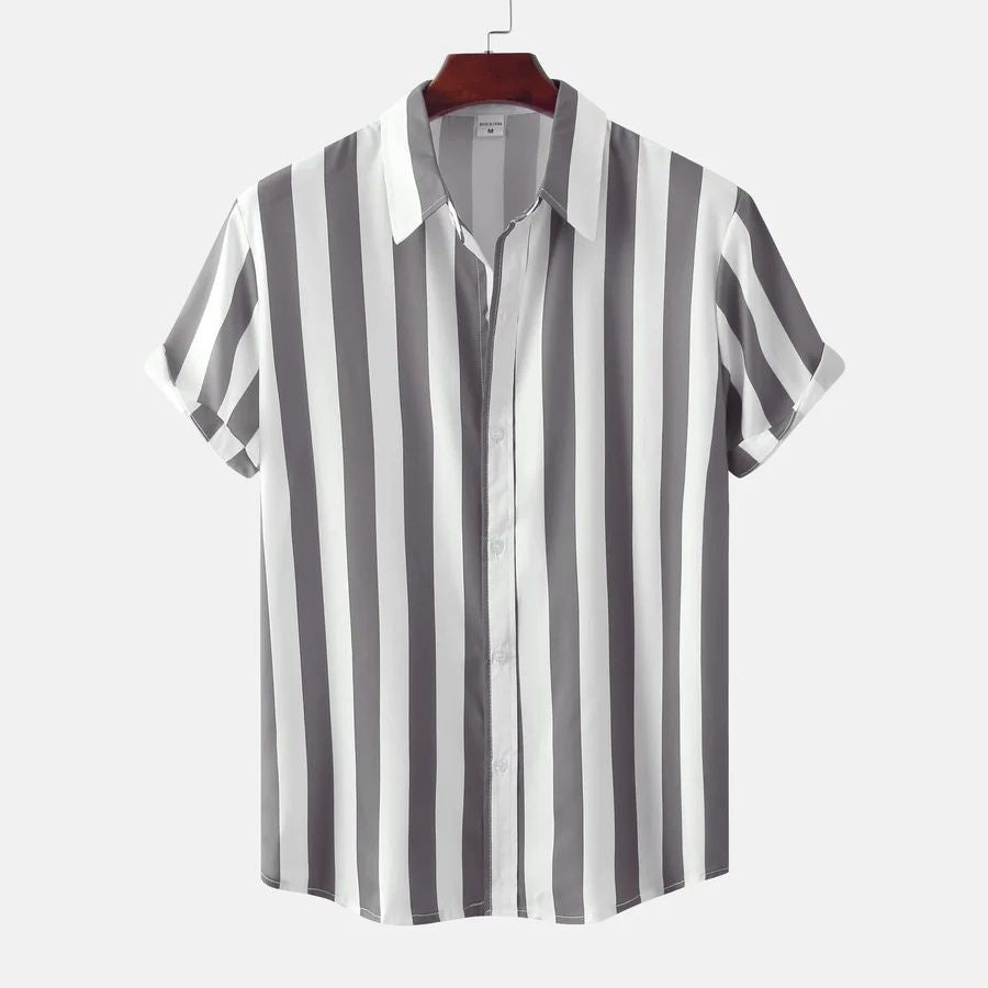 Breathable Striped Summer Shirt