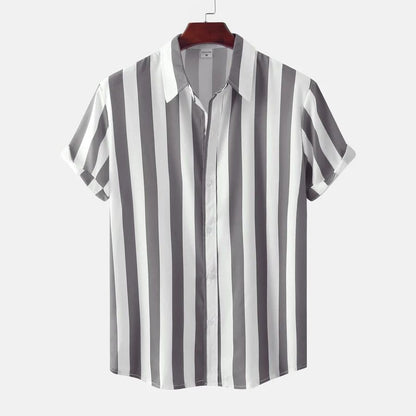 Breathable Striped Summer Shirt