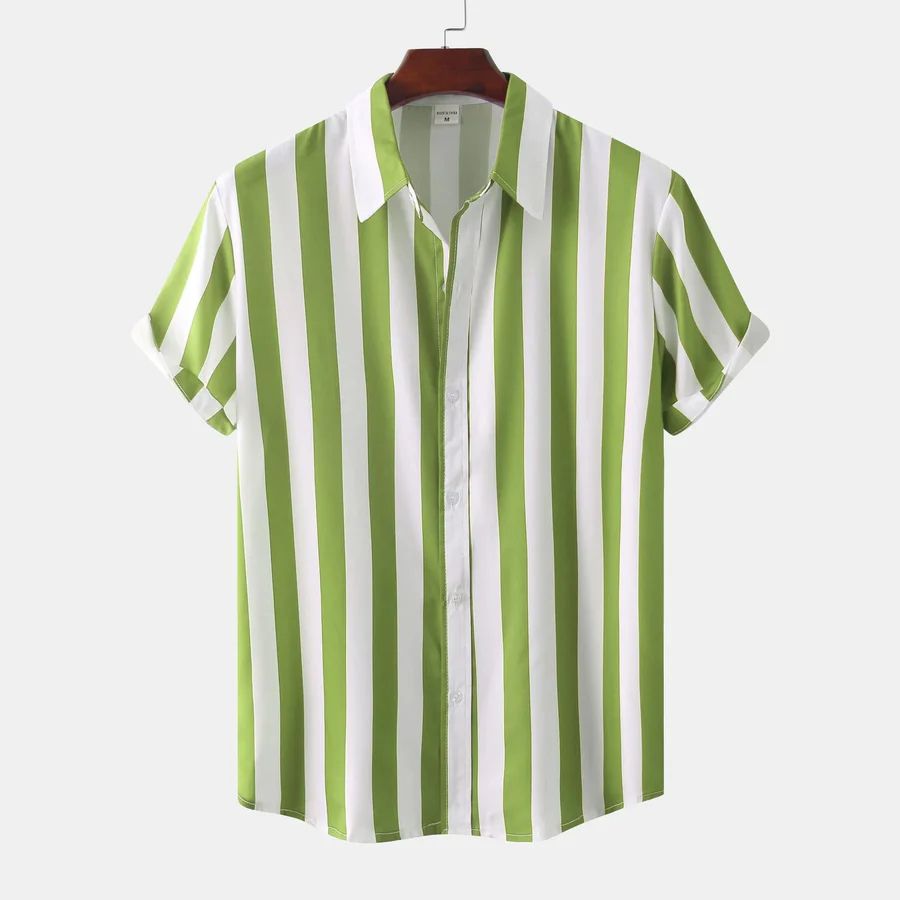 Breathable Striped Summer Shirt