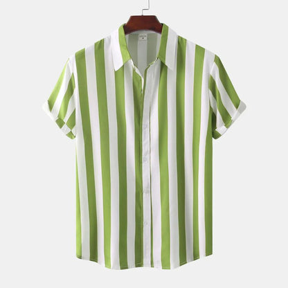 Breathable Striped Summer Shirt