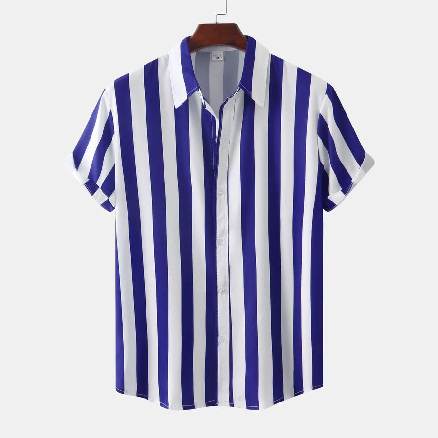 Breathable Striped Summer Shirt