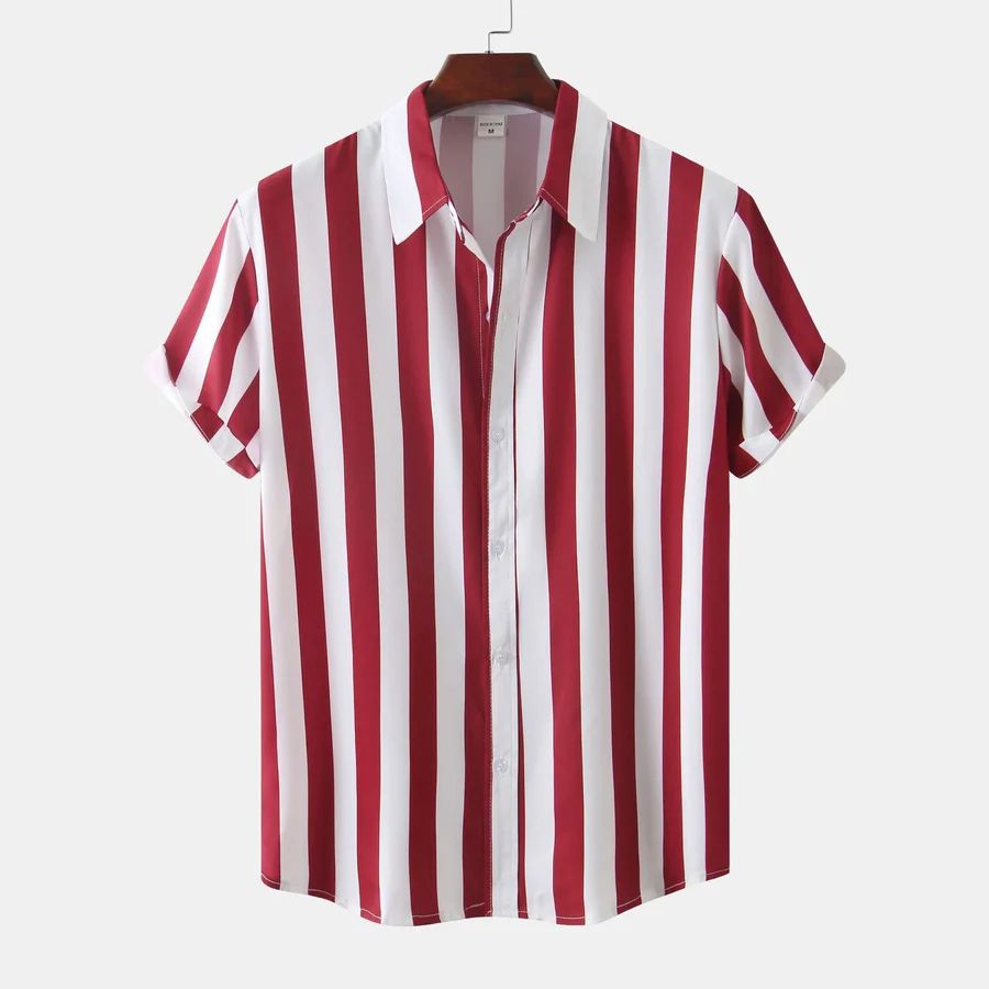 Breathable Striped Summer Shirt