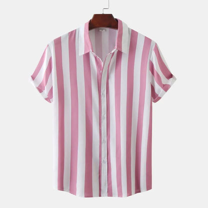 Breathable Striped Summer Shirt