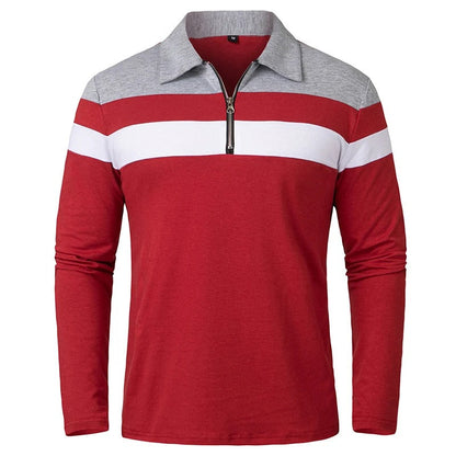 Elegant Stripped Zip Sweater