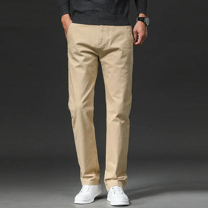Straight Fit Cotton Pants