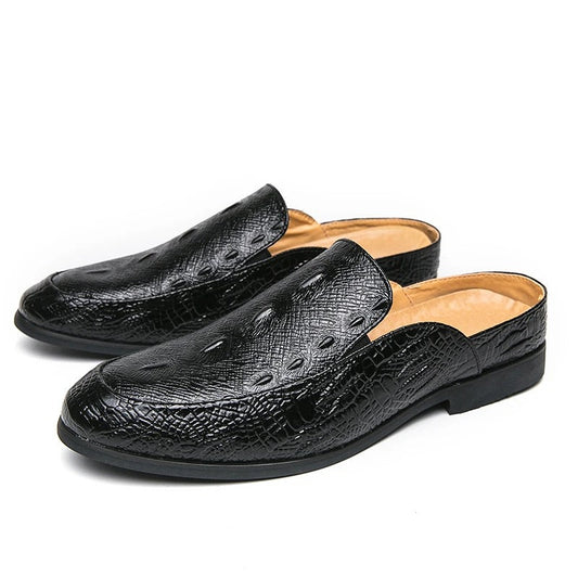 Elegant Crocodile Print Dress Shoes