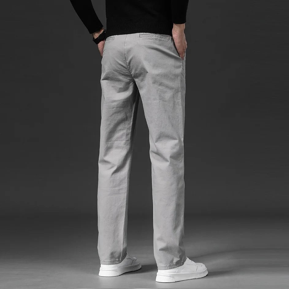 Straight Fit Cotton Pants