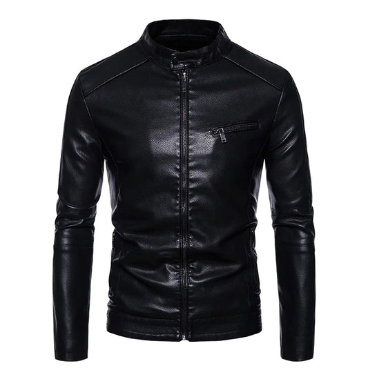 Plush Lined Leather Jacket