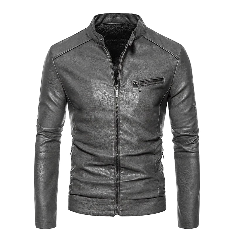 Plush Lined Leather Jacket