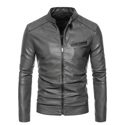Plush Lined Leather Jacket