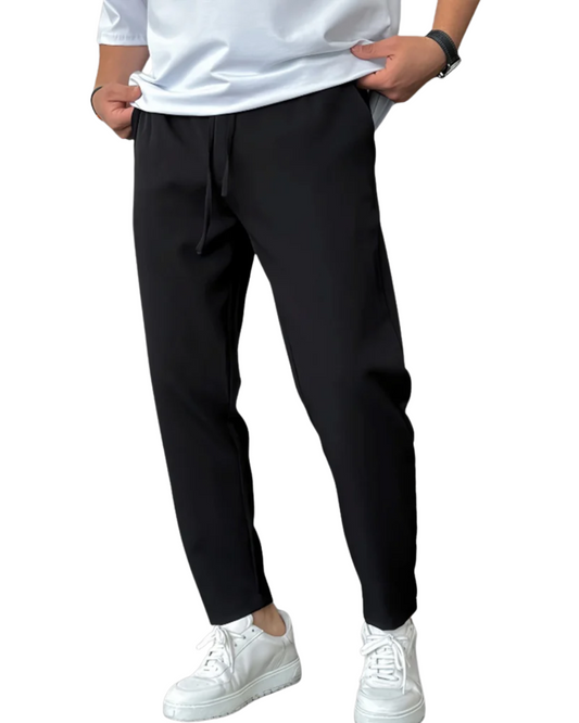 Elegant Tapered Drawstring Pants