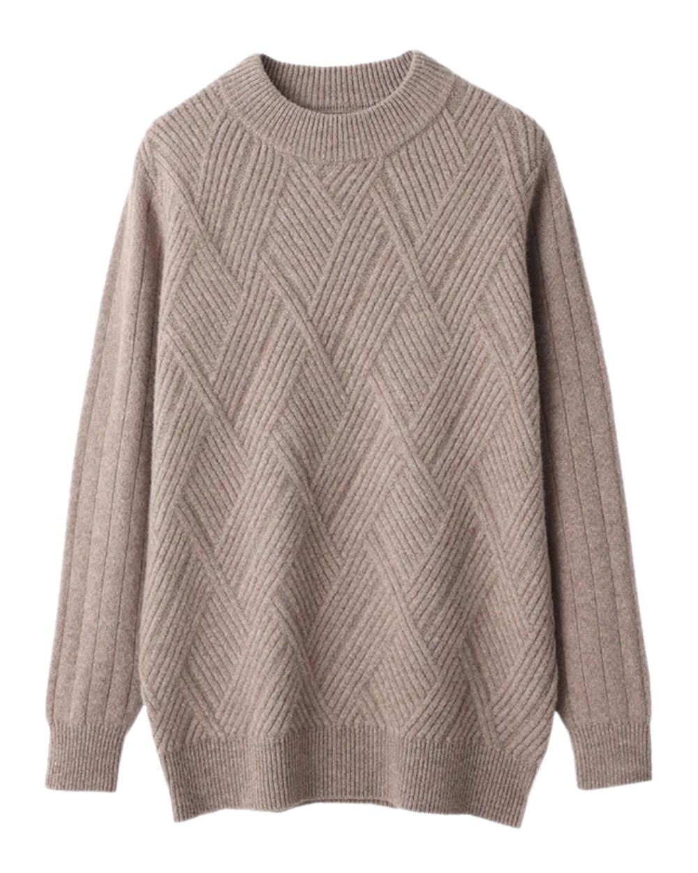 Elegant Pattern Cashmere Sweater