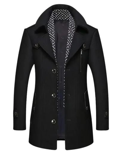 Elegant Wool Trench Coat