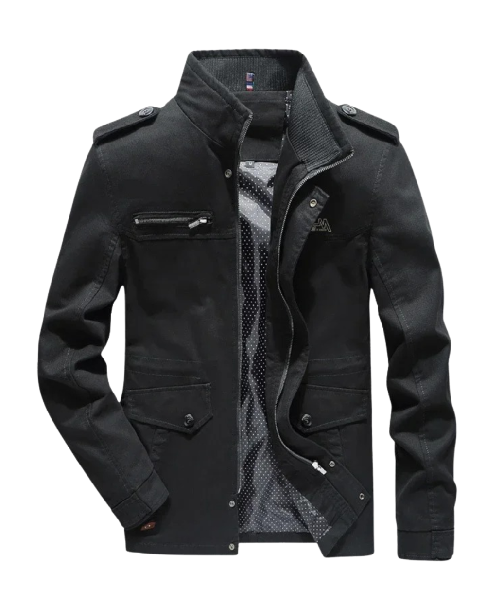 Elegant Cotton Cargo Jacket