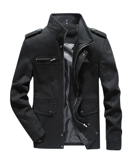 Elegant Cotton Cargo Jacket