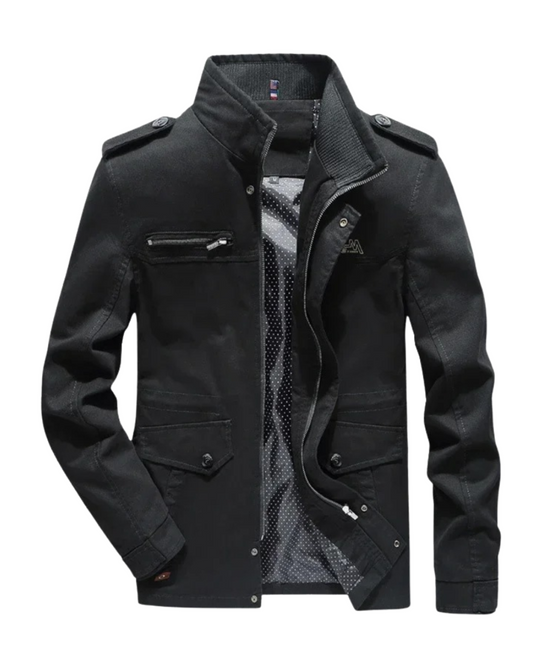 Elegant Cotton Cargo Jacket
