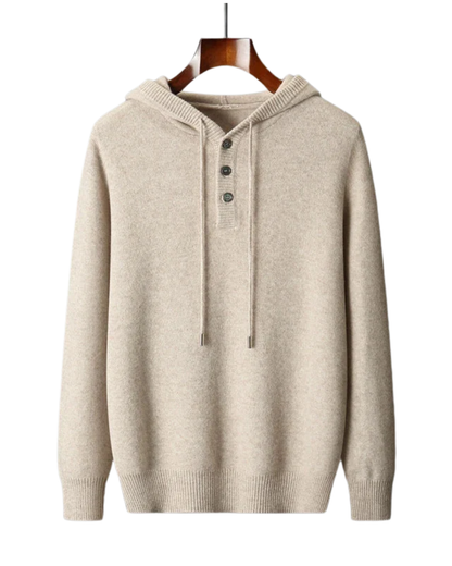 Elegant Merino Wool Hoodie