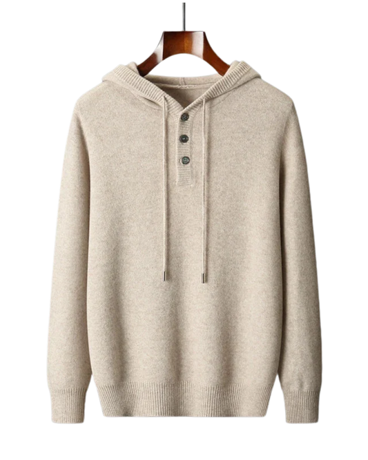Elegant Merino Wool Hoodie