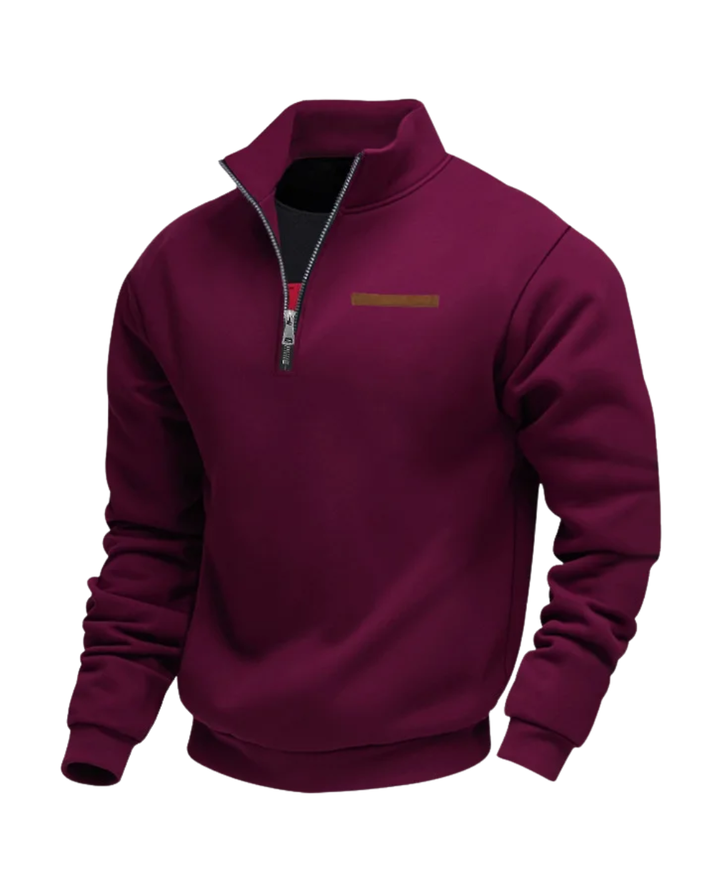 Casual Fleece Zip Sweater