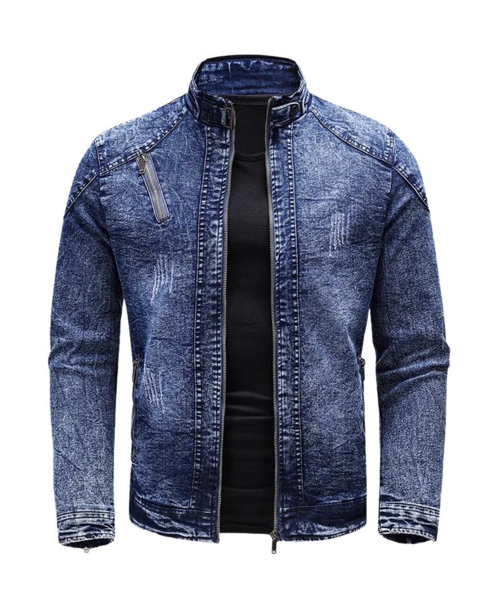 Denim Motorcycle Jacket