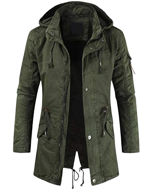 Long Cargo Parka Jacket