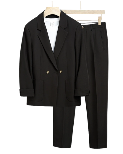 Elegant Loose Fit Men's Set