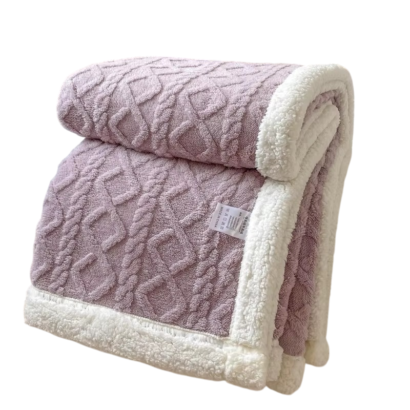 Doppelfleece Kuscheldecke – dick & warm