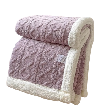 Doppelfleece Kuscheldecke – dick & warm