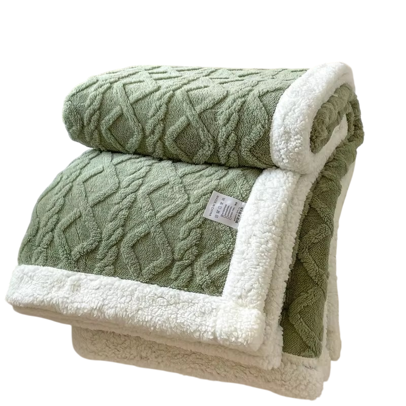 Doppelfleece Kuscheldecke – dick & warm