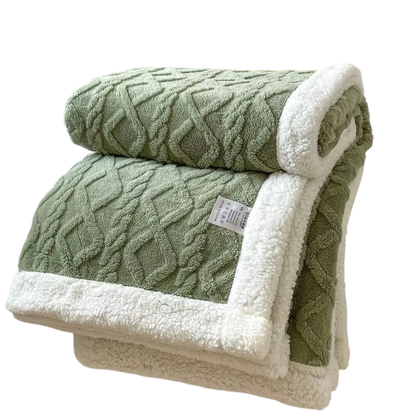 Doppelfleece Kuscheldecke – dick & warm