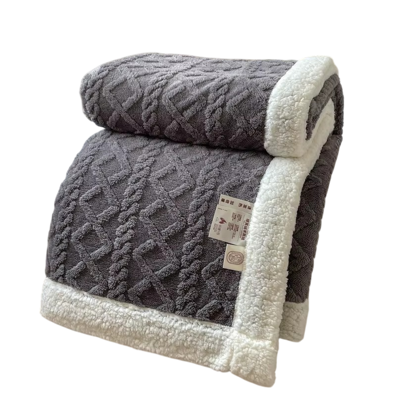 Doppelfleece Kuscheldecke – dick & warm