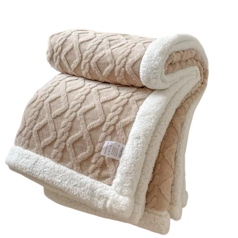 Doppelfleece Kuscheldecke – dick & warm