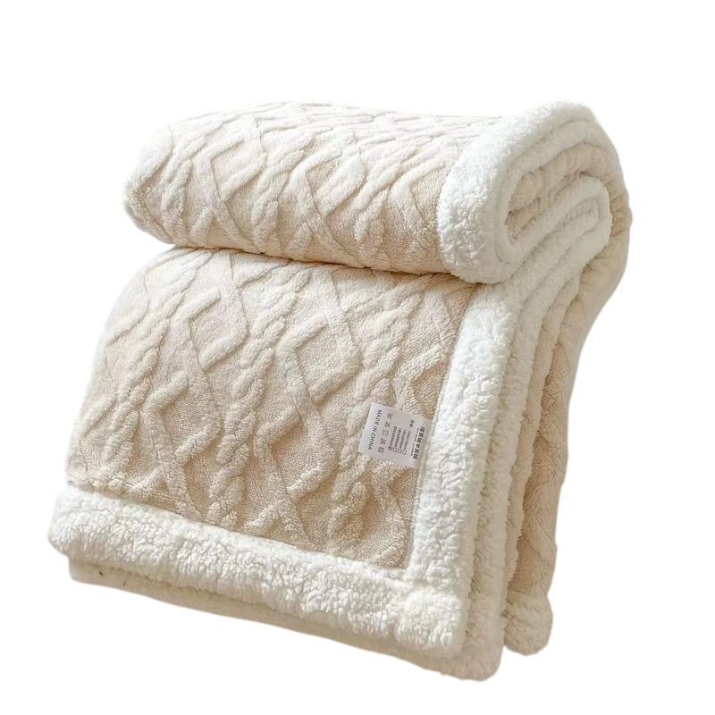 Doppelfleece Kuscheldecke – dick & warm