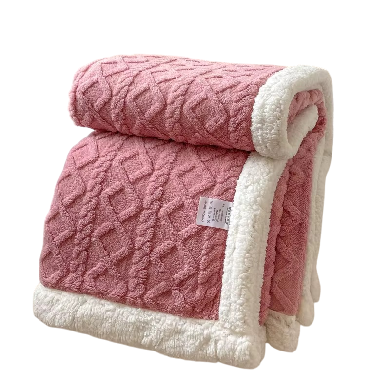 Doppelfleece Kuscheldecke – dick & warm