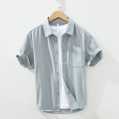 Short Sleeved Cotton Shirt