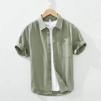 Short Sleeved Cotton Shirt