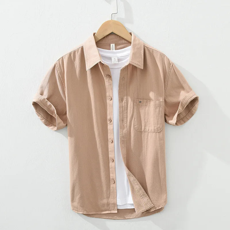 Short Sleeved Cotton Shirt
